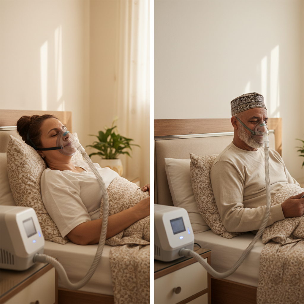 صورة توضيحية لمقال الفرق بين Full Face Mask و Nasal Mask: دليلك لاختيار الماسك الأنسب لجهاز التنفس
