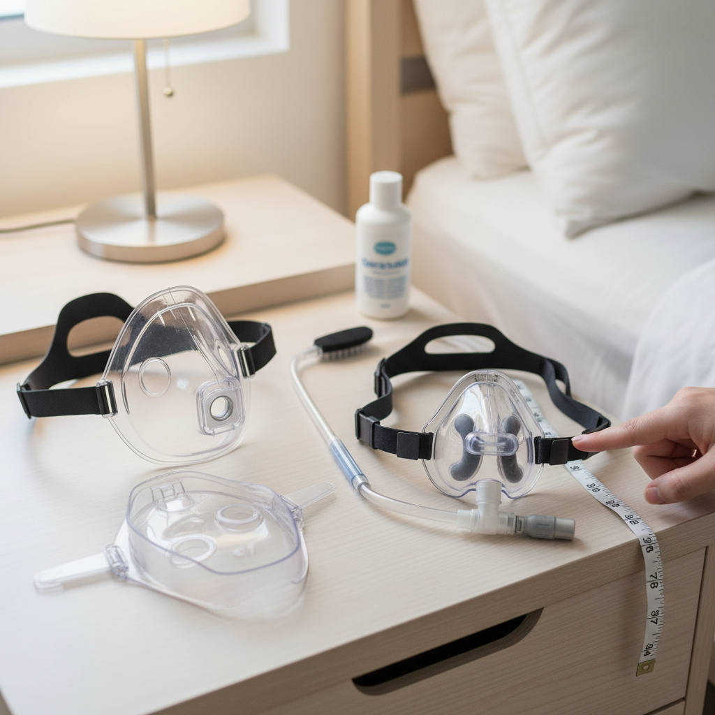 صورة توضيحية عملية مرتبطة بموضوع الفرق بين Full Face Mask و Nasal Mask: دليلك لاختيار قناع التنفس المناسب