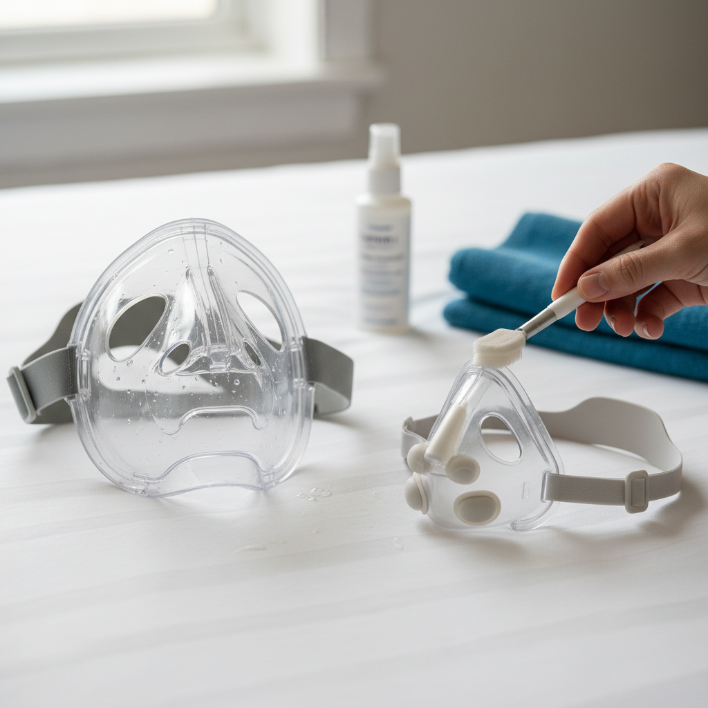 صورة توضيحية عملية مرتبطة بموضوع الفرق بين Full Face Mask و Nasal Mask: دليلك العملي لاختيار القناع الأنسب لجهاز CPAP أو BiPAP